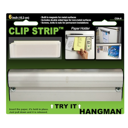 Hangman Clip Strip 6", Anodized, Polybagged CSA-6
